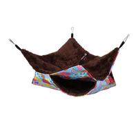 Lit Suspendu de hamacs pour Animaux de Compagnie, Sac de Couchage en Velours à Toile Chaude, Couverture de Petits Animaux Hamster Rats de Cochon de Cochon (Heart Shaped)