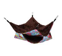 Lit Suspendu de hamacs pour Animaux de Compagnie, Sac de Couchage en Velours à Toile Chaude, Couverture de Petits Animaux Hamster Rats de Cochon de Cochon (Heart Shaped)