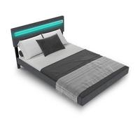 Lit suspendu Lisbonne Gris foncé