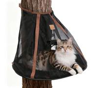 Lit Suspendu pour Chat - Hamac en Maille, lit à Porte Enroulable, Retraite ventilée pour Animaux de Compagnie, Salon intérieur et extérieur pour Chat, Meubles Suspendus de qualité supérieure, Endroit