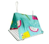 Lit Suspendu Pour Perroquets, Jouet d'enrichissement en forme de triangle et respirant, Lit à calopsitte, pour les inséparables, canaris, pinsons, cacatoès, calopsittes africaines, conures, pigeons