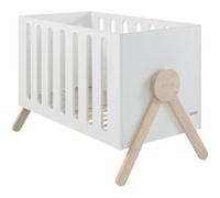 Lit Swing 120x60 cm Blanc/Bois Blanc