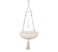 Lit Swing de Chat tissé à la Main | Lit Swing Macrame tissé à la Main - étagères pour Chats de sécurité avec Joint torique robent pour Chambre à Coucher, Salle d'étude, Mur, Plafond, Balcon