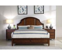 Lit Table de nuit 3pcs Chambre à coucher Set Landhaus Luxus Komplett Möbel Gruppe Nouveau