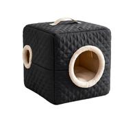 Lit Tanière pour Chat Coussin détachable et Thermique en nid de Sommeil des | Lit Chien Semi-Fermé Utilisation à la maison, hôtel, salon, appartement, chambre, dortoir, balcon,