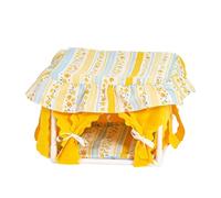 Lit tente pour hamster - Nid en tissu lavable pour et se cacher - Maisonnette Hamster Avec Un Toit À Glands,Adaptés Aux Petits Animaux Lapin Souris Intérieur Extérieur Cage Table Chaise Et Mais
