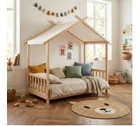 Lit tente TINY pin massif sommier inclus 70x140 - Bois
