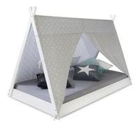 Lit enfant TIPI 90x200 blanc et gris