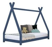 Lit tipi enfant NAKANA 120 x 200 bleu marine Bleu G