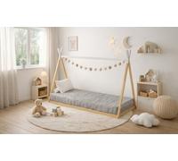 Lit tipi Indy en bois: Avec matelas Egio