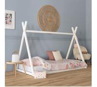 Lit tipi pour enfant 190x90cm blanc VALENTIN