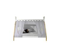 Vipack Lit enfant Tipi 90 x 200 cm Ensemble textile assorti Blanc