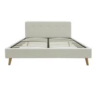 Lit tissu bouclette ""Nemo"" - 140 x 190 cm - Crème