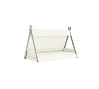 Lit enfant Pegane Lit totem Blanc perle / Gris - Dim : 90x200 cm - -