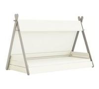 Lit enfant Pegane Lit totem Blanc perle / Gris - Dim : 90x200 cm - -