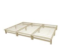 Lit triple design simple - couleur bois clair