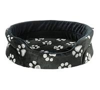 Lit - Trixie - Jimmy - Ovale - 45 × 35 Cm - Noir - Peluche Douce