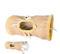 Lit tubulaire pour chat, lit tunnel pour chat, en peluche, tunnel de jeu élégant pour animaux de compagnie, jouet multifonctionnel, grotte pour chiots, lapins, furets