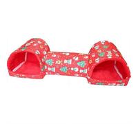 Lit tunnel caché pour bébé cochon d'Inde, lavable, niche confortable pour petits animaux, convient pour les jeux et les animaux de compagnie au repos tels que chats, lapins, furets, hamsters