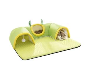 Lit Tunnel Chat - Tunel Cat Jeu - Tunel Interactif en Forme De Lit Tunnel pour Chat - Multifonction Tapis De Tunnels De Jeu pour Petits Animaux, Lapin, Hamster, Chats