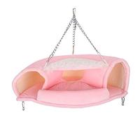 Lit Tunnel pour Animaux de Compagnie, Petits Animaux Suspendus Tunnel nid Hiver Chaud hamac Maison Cage Accessoires pour Hamster hérisson Gerbille Rat(S)