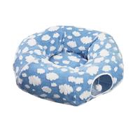 Lit Tunnel pour Chat - Beignet pour Chat Mignon, Coussin Circulaire Lavable, Jouet De Jeu Tunnel, Grotte Portable pour Animaux De Compagnie | pour Chiot Petit Animal Chien Intérieur Chambre Sal