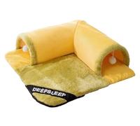 Lit Tunnel pour Chat, Centre de Jeu, entraînement pour Chaton, Lit Tunnel pour Chat, Centre de Jeu, entraînement pour Chaton, Interactive Portable et Respirante pour Lapin, Chat d'intérieur, Chaton,