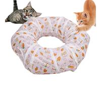 Lit Tunnel pour Chat | Labyrinthe interactif Pliable - Labyrinthe Flexible pour Chats d'intérieur - pour Animal Domestique, Noël, Anniversaire, fête d'halloween