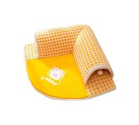 Lit Tunnel pour Chat, Lit pour Chat avec Tunnel | 2 en 1 Lit Chaud pour Chat Grotte de Sol - Grande Grotte de Lit pour Chat Antidérapante, Cache Chat Lavable, Jouet pour Chat pour Toutes Saisons