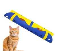 Lit tunnel pour chat - Lit tunnel en feutre lavable pour chat - Pour jeux d'exercices, divertissement, chambre à coucher, salon, appartement - Intérieur et extérieur