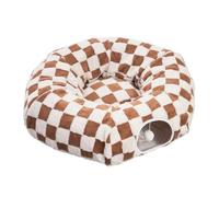 Lit Tunnel Pour Chat, Nid Pour Animaux De Compagnie Lavable Et Détachable, Jouet Tunnel En Beignet Mignon, Grotte À Coucou Ronde Et Douce Avec Tapis, Chaton, Chiot, Petit Animal, Chien, Intérieur, Cha