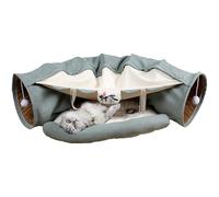 Lit tunnel pour chat - Tube en peluche douce pour chat, tunnel pour animal domestique avec lit confortable | Jouet de jeu polyvalent pour chat, tube de perceuse interactif pour chats, jouet de passage