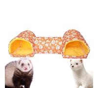 Lit tunnel pour hamster - Halloween, jouet de cachette doux et lavable, tunnel de sommeil confortable pour petits animaux pour hamsters, chinchillas, hérissons, écureuils, cochons d'Inde | Nid de lit