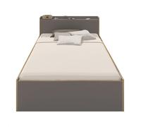 Lit une personne Nook 120x200cm LxWxH 221.8x124.1x79cm/bed edge birch H40cm