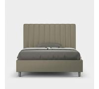 Lit une place et demie 120x190 avec rangement similicuir Agueda P