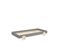Vipack Lit Modulo Puzzle empilable en bois Gris 90x200 cm – Design minimaliste et pratique