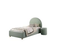 Lit - VIPACK - MOON - 90x200 cm - Vert - Coffre - 1 place