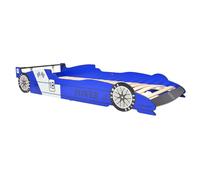 vidaXL Lit voiture de course pour enfants 90 x 200 cm Bleu