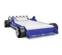 vidaXL Lit voiture de course pour enfants 90 x 200 cm Bleu