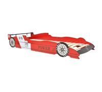 Lit Voiture De Course Pour Enfants 90 X 200 Cm Rouge Multicolore