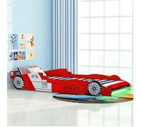 VidaXL 243936 Lit pour enfant Rouge Panneaux MDF, Bois