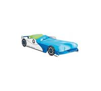 Lit voiture enfant Bleu, Sommier Inclu, 209 x 40.5 x 101.5 cm -PEGANE-