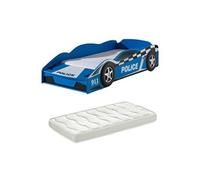 Lit Voiture Police Racing 70x140cm avec Matelas - DISTRICT -