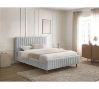 Lit ZELVA avec lattes massives gris 140x190 BOBOCHIC 140x190 Gris