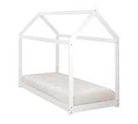 Lit zoey cabane blanc + matelas