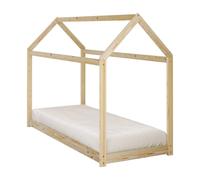 Lit zoey cabane naturel + matelas