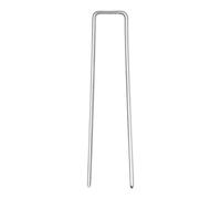 LITA Lot de 50 piquets de jardin en U - 150 mm, idéal pour le contrôle des mauvaises herbes, tissus, gazon artificiel, tapis, filet galvanisé (lot de 50 - 15,2 cm)