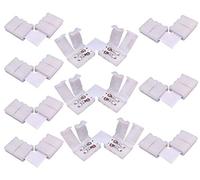 LitaElek 10pcs Connecteur LED Strip à 2 Broches Forme de L Connecteur d'angle à Ruban LED Connecteur Rapide à Angle Droit pour 8mm de Large Couleur Unique Bande LED SMD 3528 2835, Soudage Gratuit
