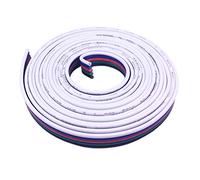 LitaElek 20m Fil 22AWG Câble d'extension Bande LED RGBW Rallonge de Ruban LED Extension Cable 5 Broches Extenseur Stripe LED Connector Connecteur pour 10mm Large et 12mm Large RGBW 5050 LED Strip