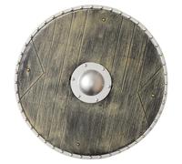 LiTaiJingNice Bouclier rond médiéval de guerrier viking, accessoire de costume d'Halloween (cuivre)